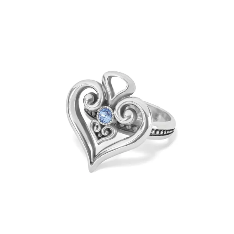 Alcazar Heart Glint Ring sold by Brighton