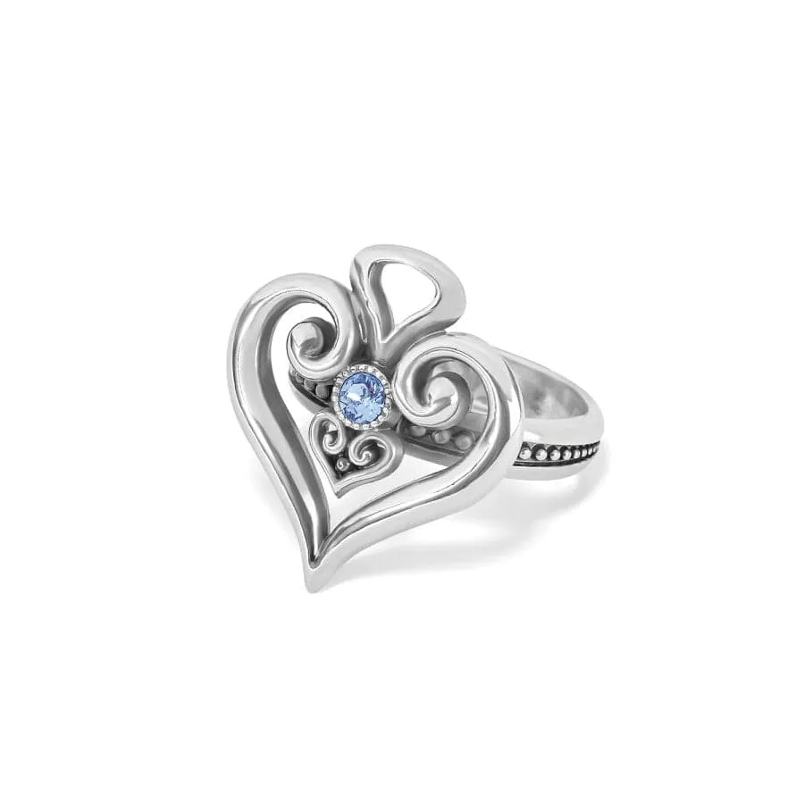 Alcazar Heart Glint Ring sold by Brighton