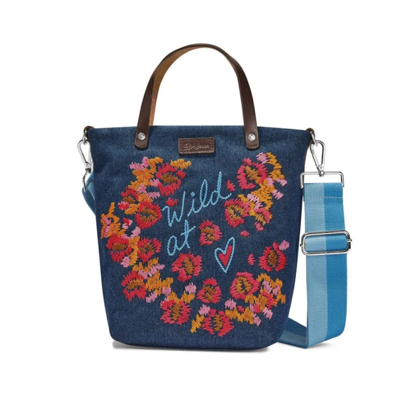 Wild At Heart Embroidered Medium Messenger Bag sold by Brighton