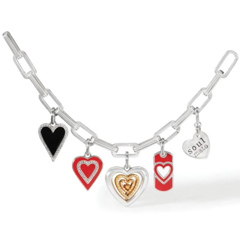 We Love Hearts Charm Bracelet sold by Brighton