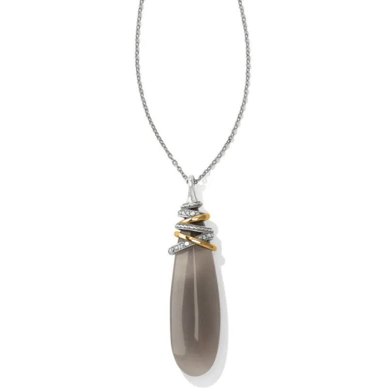 Neptune's Rings Pyramid Banded Agate Necklace sold by Brighton