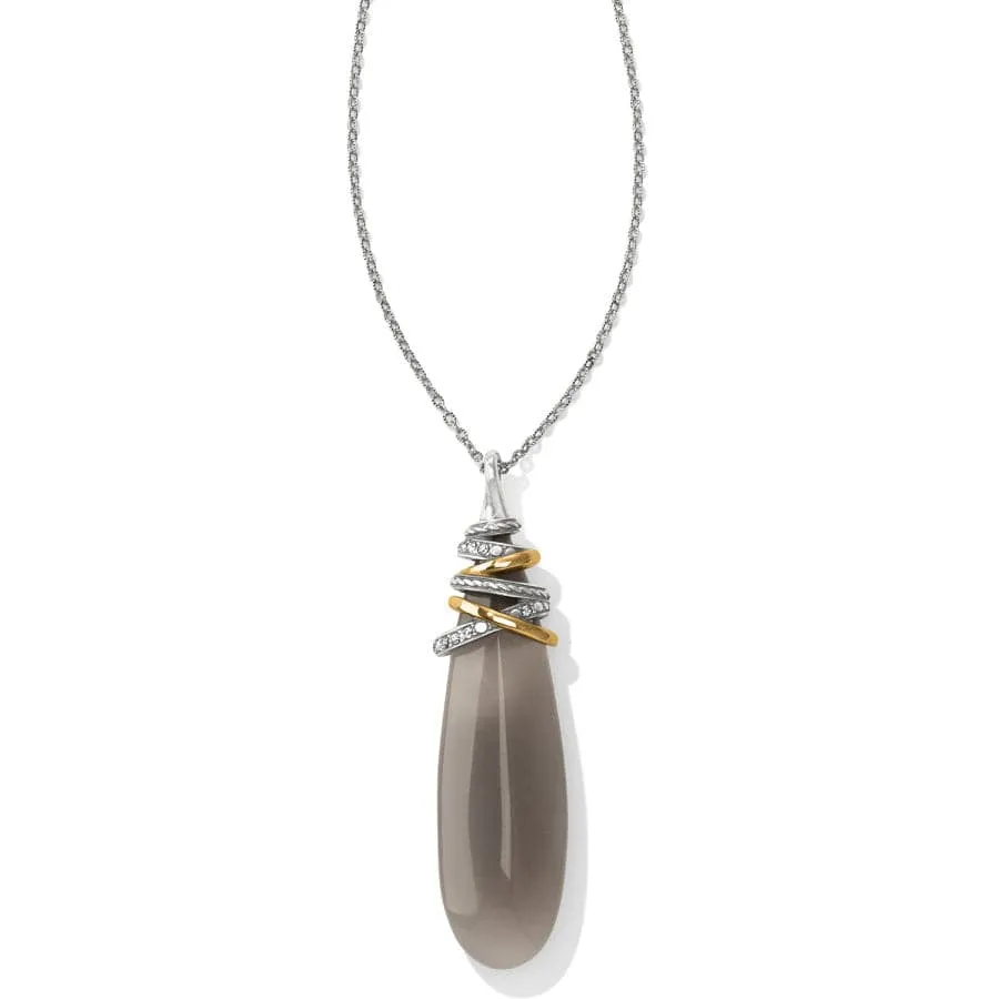 Neptune's Rings Pyramid Banded Agate Necklace sold by Brighton