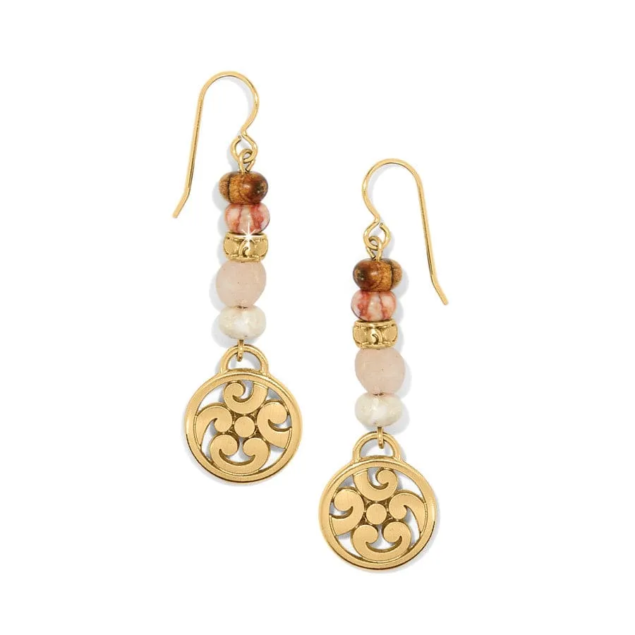 Contempo Playa Rosa French Wire Earrings sold by Brighton