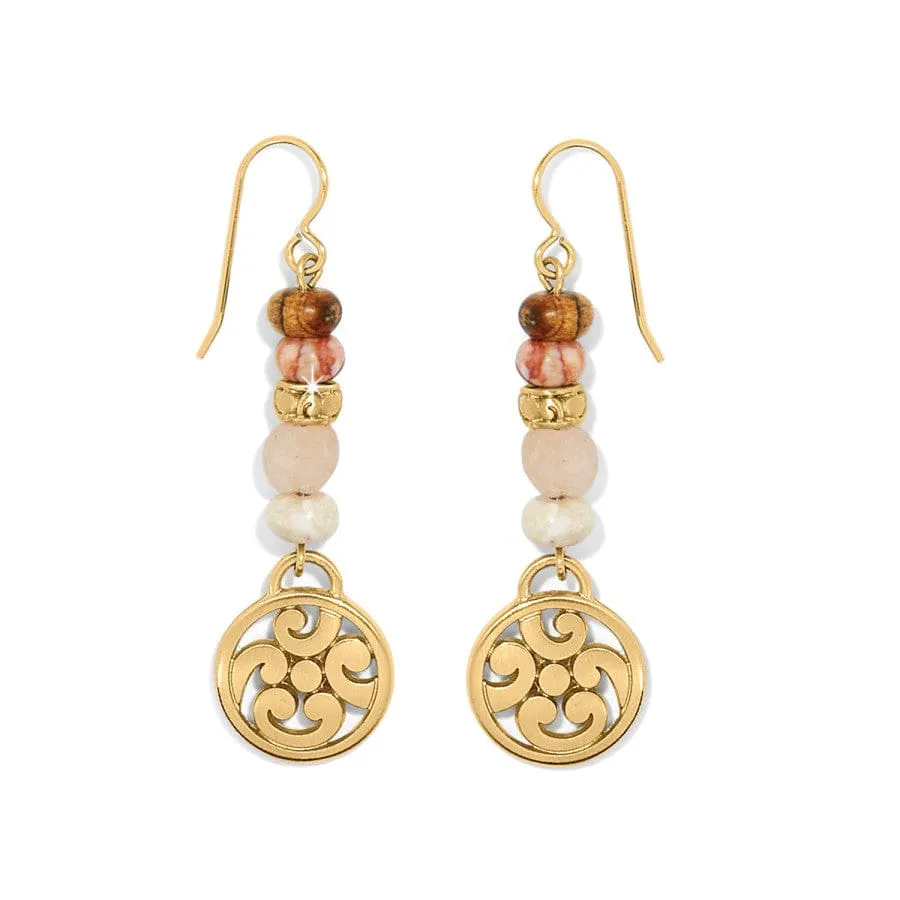 Contempo Playa Rosa French Wire Earrings sold by Brighton product image thumbnail 2