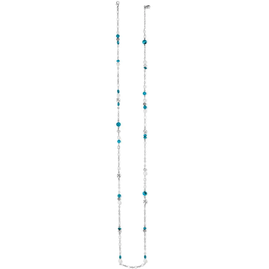 Pebble Turquoise And Pearl Convertible Y Necklace sold by Brighton product image thumbnail 3