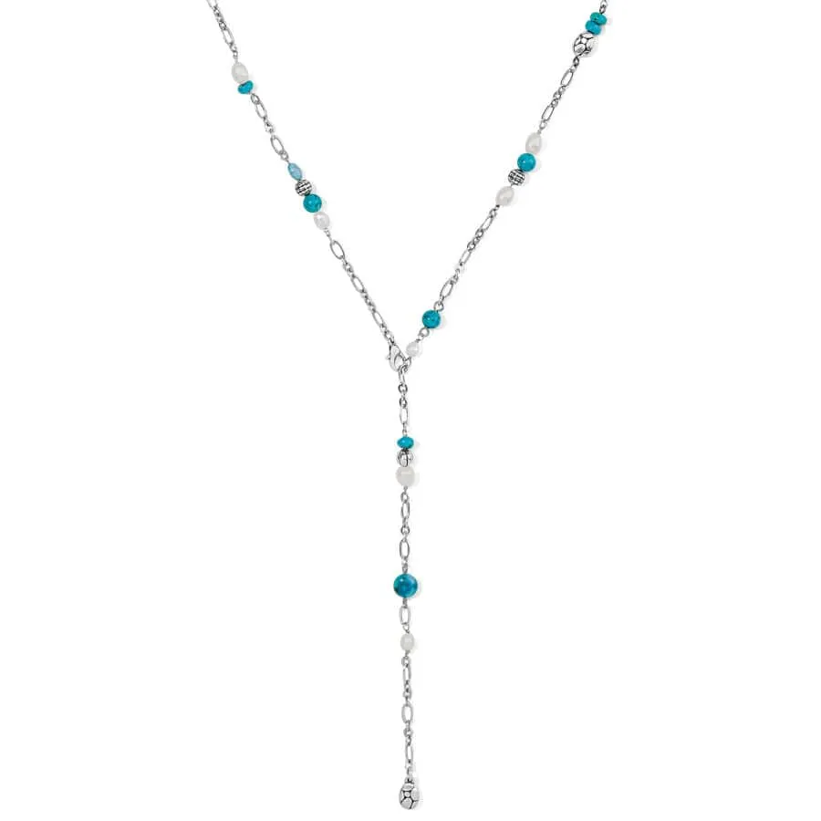 Pebble Turquoise And Pearl Convertible Y Necklace sold by Brighton product image thumbnail 2