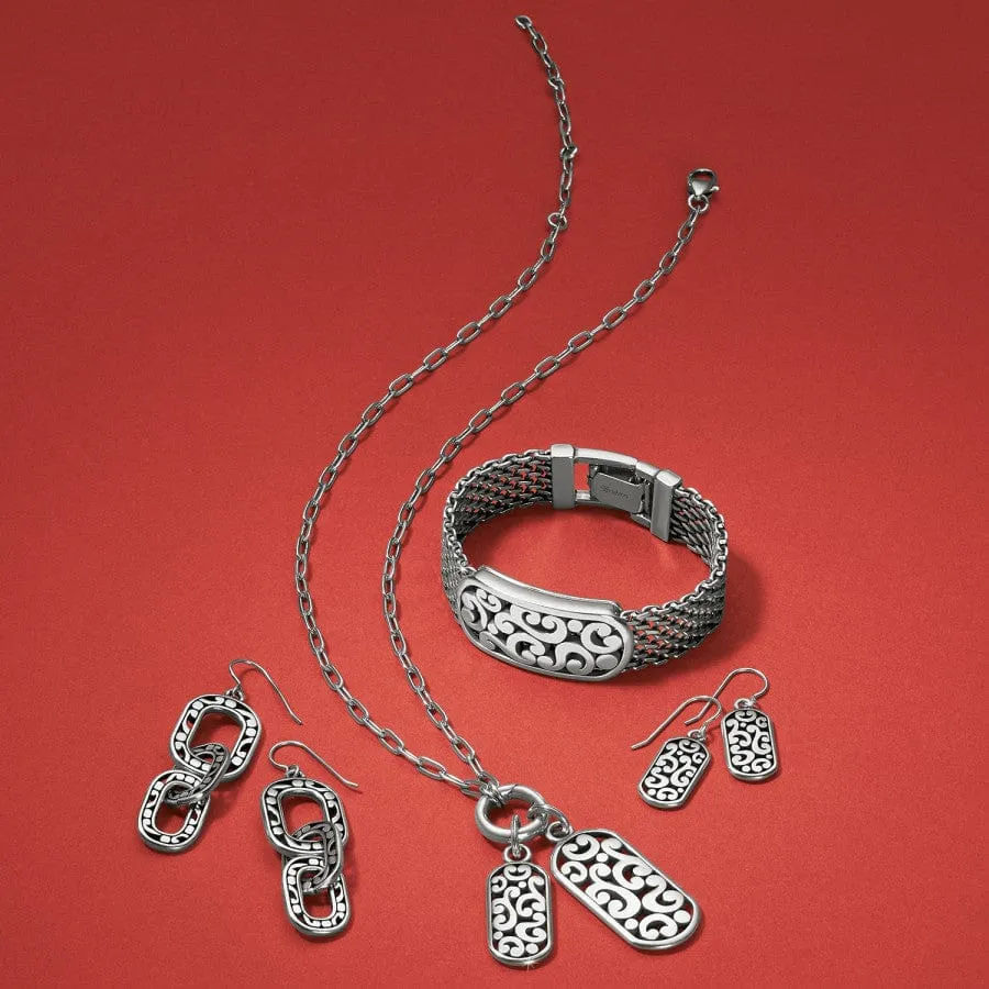 Contempo Token Tag French Wire Earrings sold by Brighton product image thumbnail 3