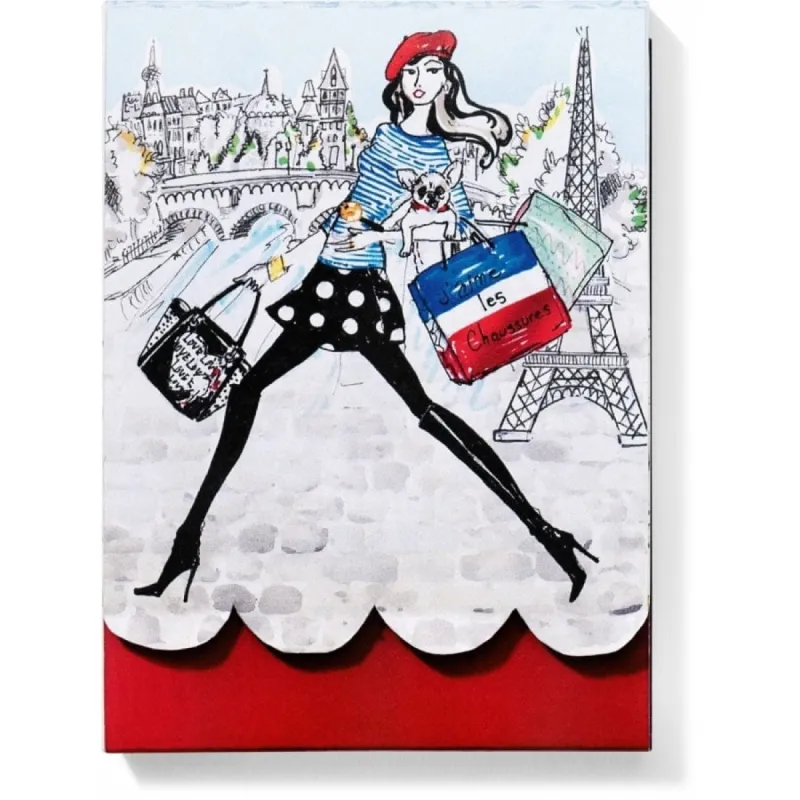 Paris Fashionista Notepad sold by Brighton