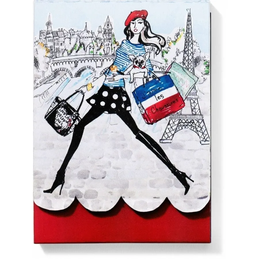 Paris Fashionista Notepad sold by Brighton