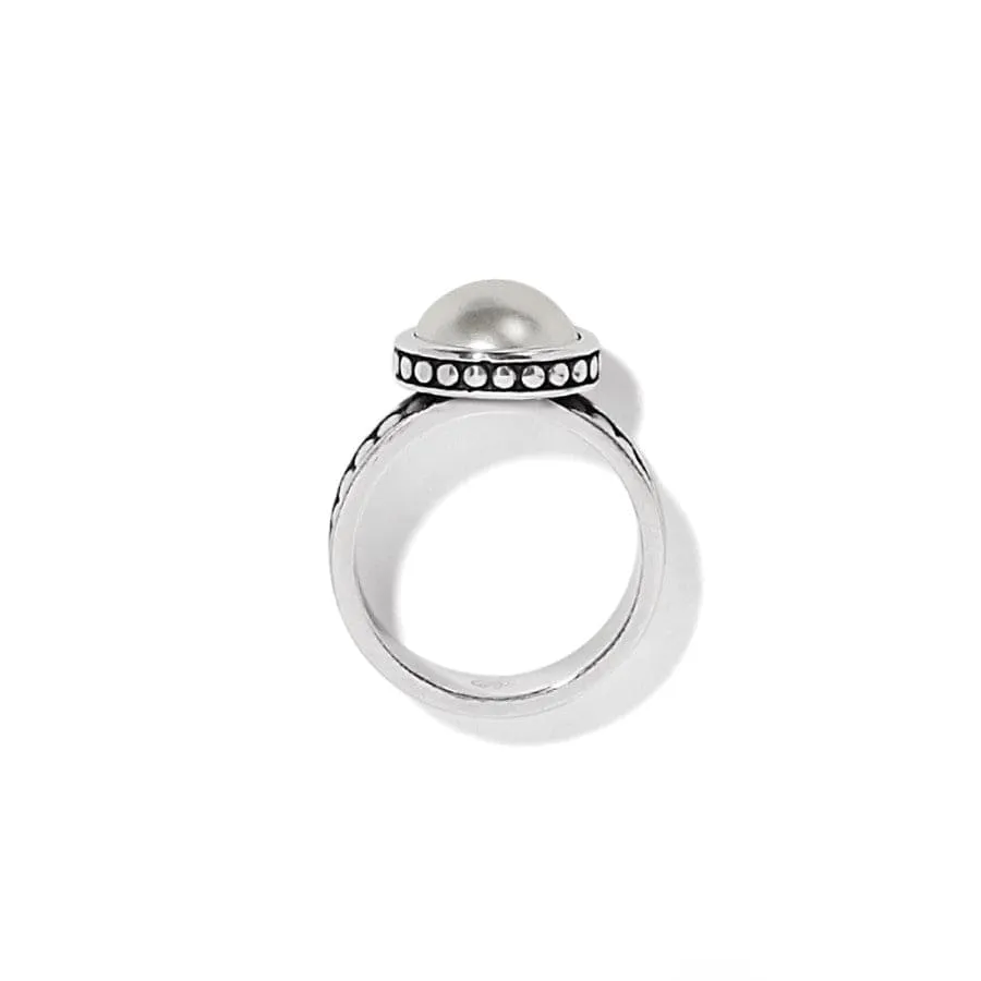 Pebble Dot Pearl Wide Band Ring sold by Brighton product image thumbnail 2