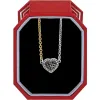 Neptune's Rings Woven Petite Heart Necklace Gift Box sold by Brighton