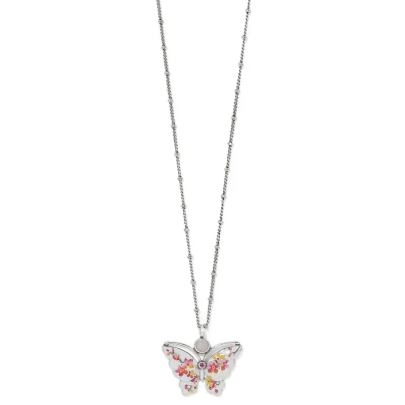 Kyoto In Bloom Sakura Petite Butterfly Necklace sold by Brighton