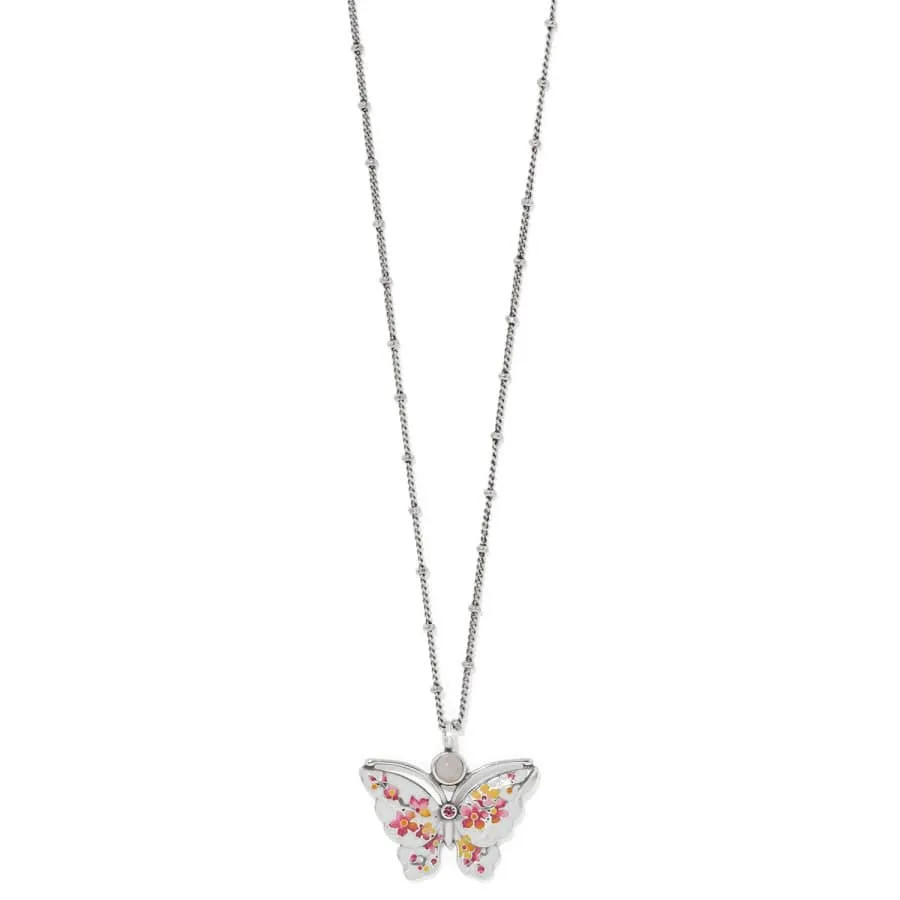 Kyoto In Bloom Sakura Petite Butterfly Necklace sold by Brighton