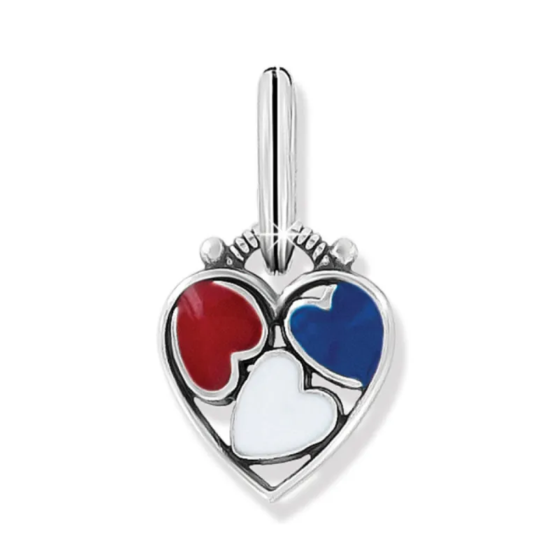 Patriotic Heart Charm sold by Brighton