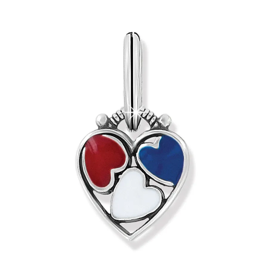 Patriotic Heart Charm sold by Brighton