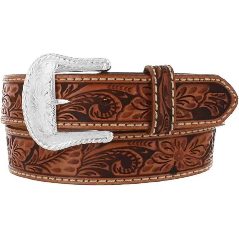Floral Hand Tooled Belt sold by Brighton