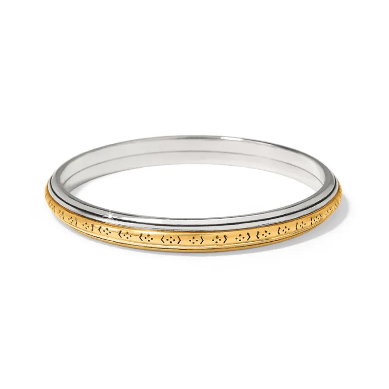 Mosaic Two Tone Bangle sold by Brighton