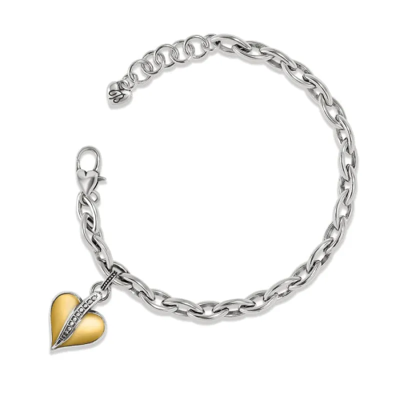 Precious Heart Two Tone Bracelet sold by Brighton
