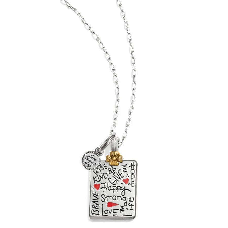 Give Love Glitz Flower Necklace sold by Brighton product image thumbnail 2