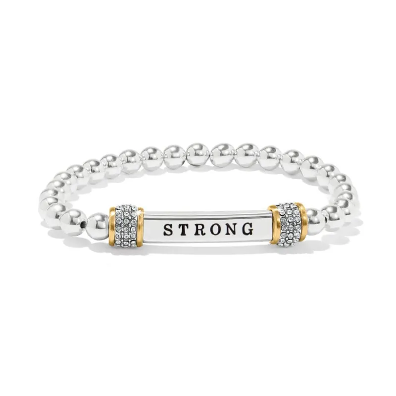Meridian Strong Two Tone Stretch Bracelet sold by Brighton