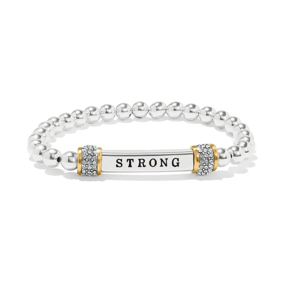 Meridian Strong Two Tone Stretch Bracelet sold by Brighton