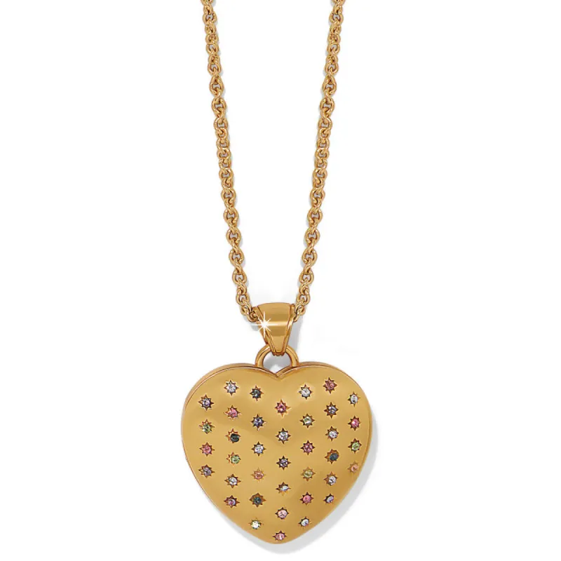 One Heart Convertible Locket Necklace sold by Brighton