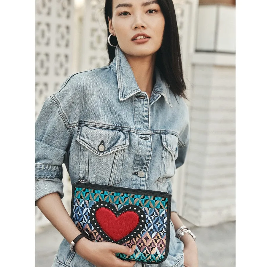 Fashionista Moody Blue Pouch sold by Brighton product image thumbnail 4