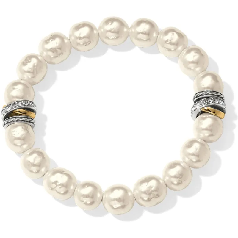 Neptune's Rings Pearl Stretch Bracelet sold by Brighton