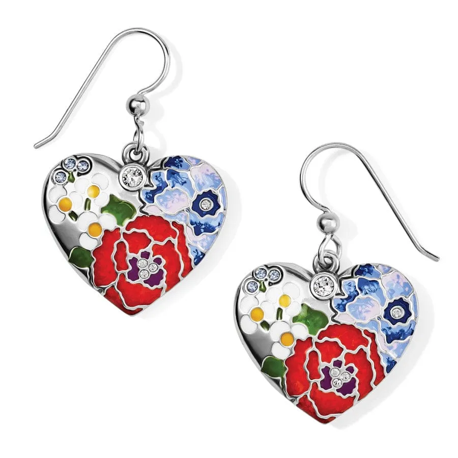 Blossom Hill Heart French Wire Earrings sold by Brighton