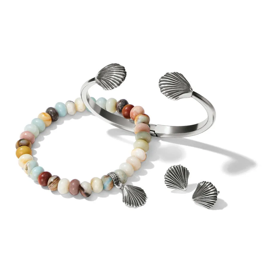 Silver Shells Hinged Bangle sold by Brighton product image thumbnail 3