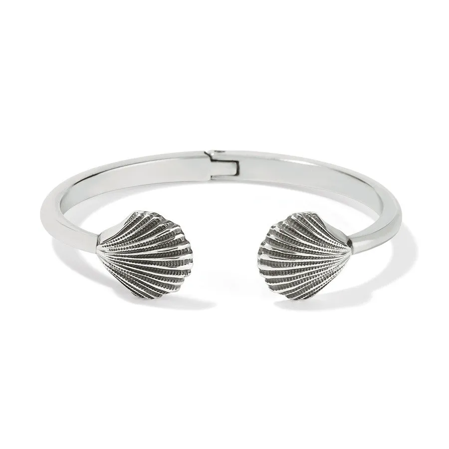 Silver Shells Hinged Bangle sold by Brighton