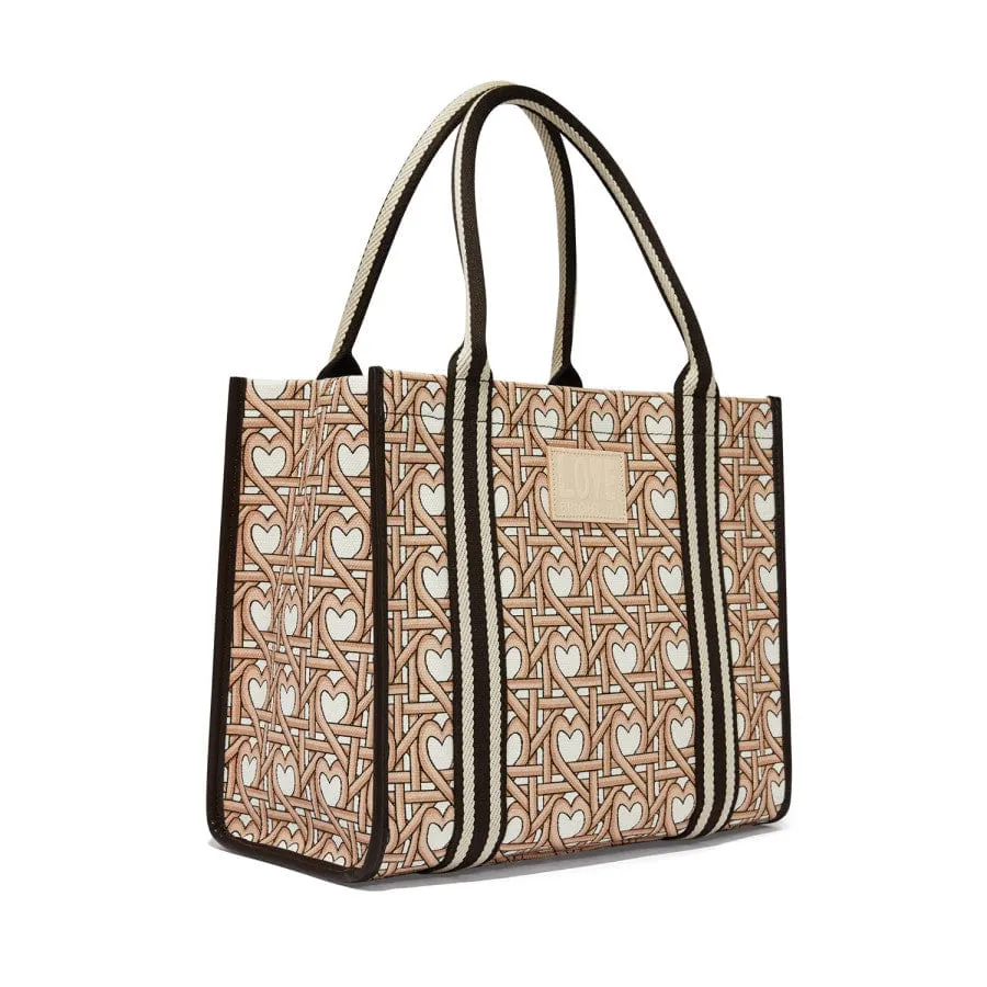 Woven Hearts Canvas Carry All sold by Brighton product image thumbnail 4