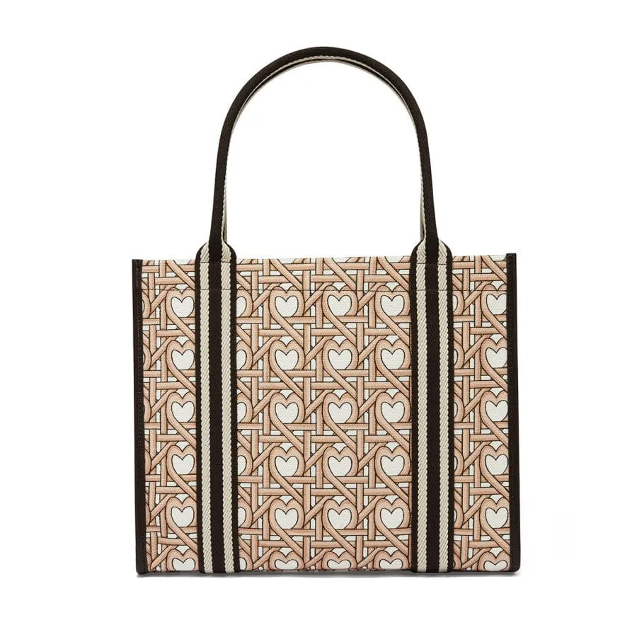 Woven Hearts Canvas Carry All sold by Brighton product image thumbnail 3