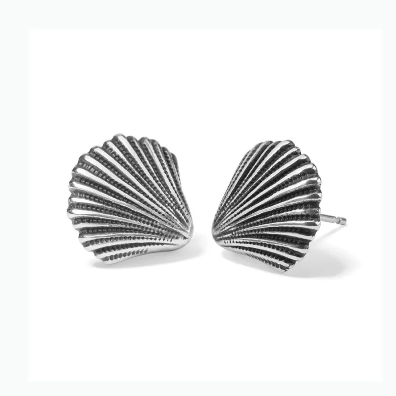 Silver Shells Post Earrings sold by Brighton
