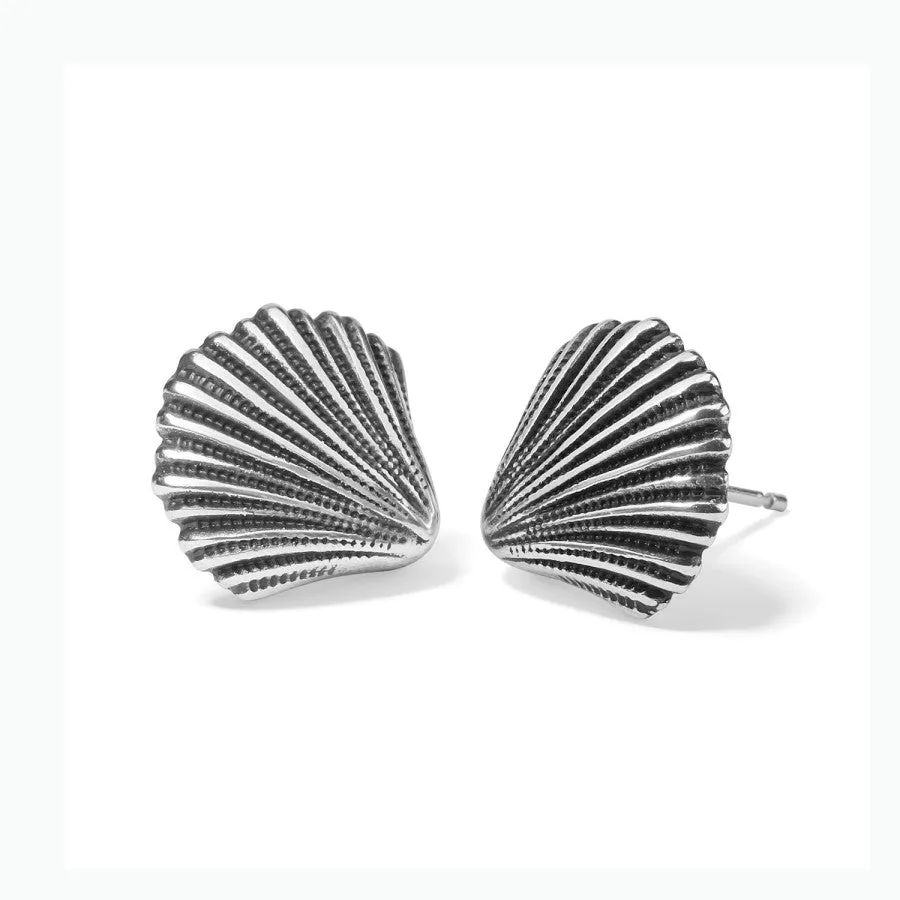 Silver Shells Post Earrings sold by Brighton