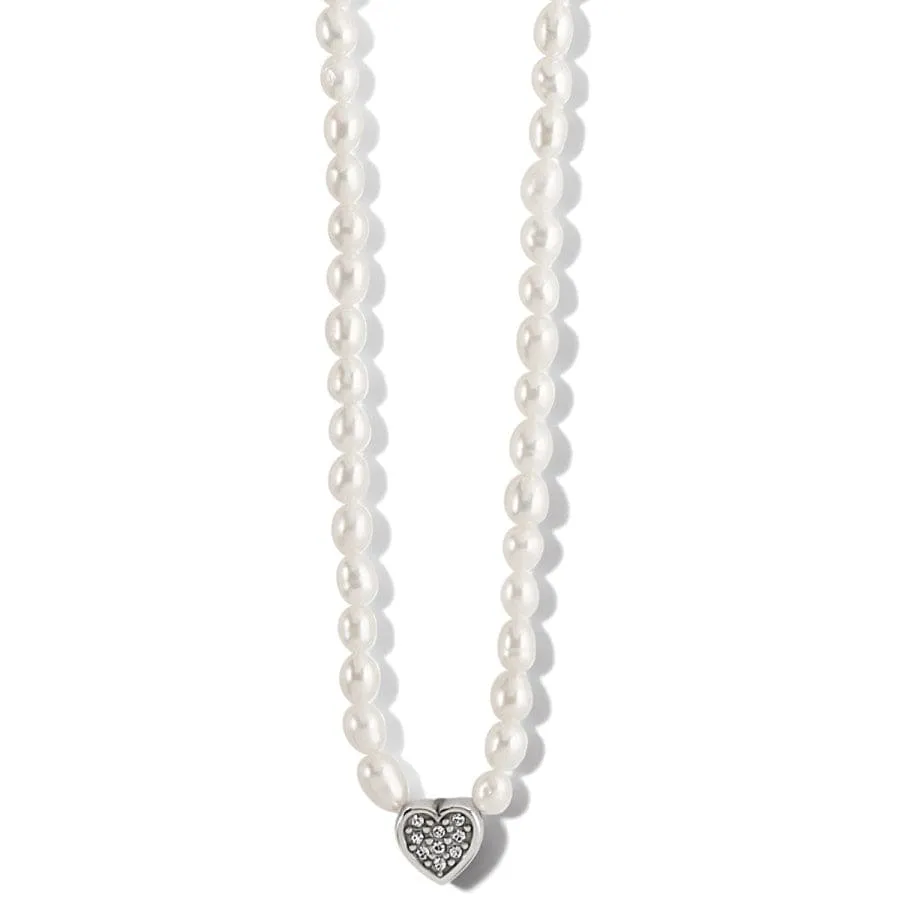 Meridian Zenith Heart Pearl Necklace sold by Brighton
