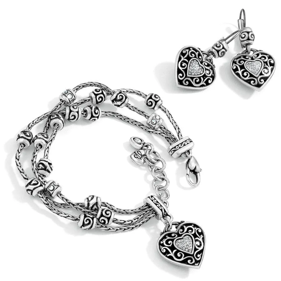 Reno Heart Bracelet Gift Set sold by Brighton