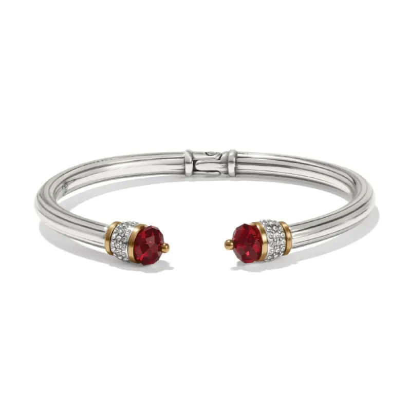 Meridian Red Open Hinged Bangle sold by Brighton