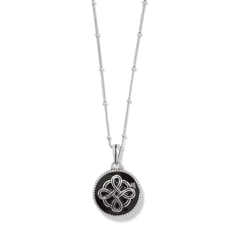 Interlok Noir Reversible Necklace sold by Brighton