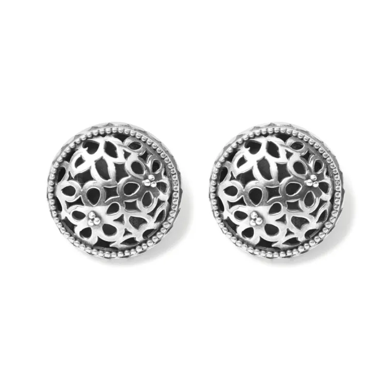 Bali Lacy Daisy Clip Earrings sold by Brighton