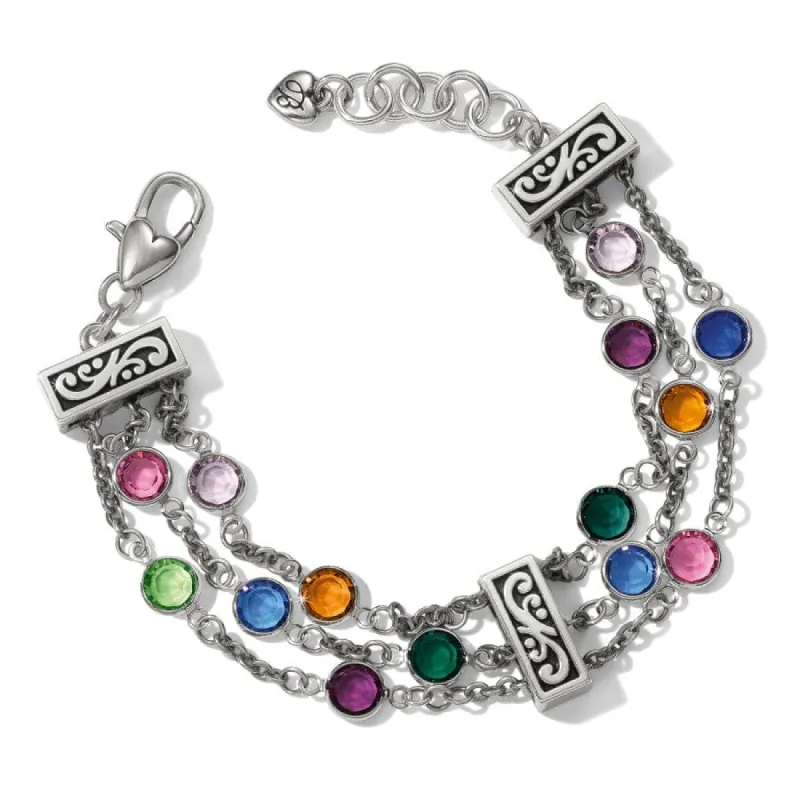Elora Gems Tri Strand Bracelet sold by Brighton