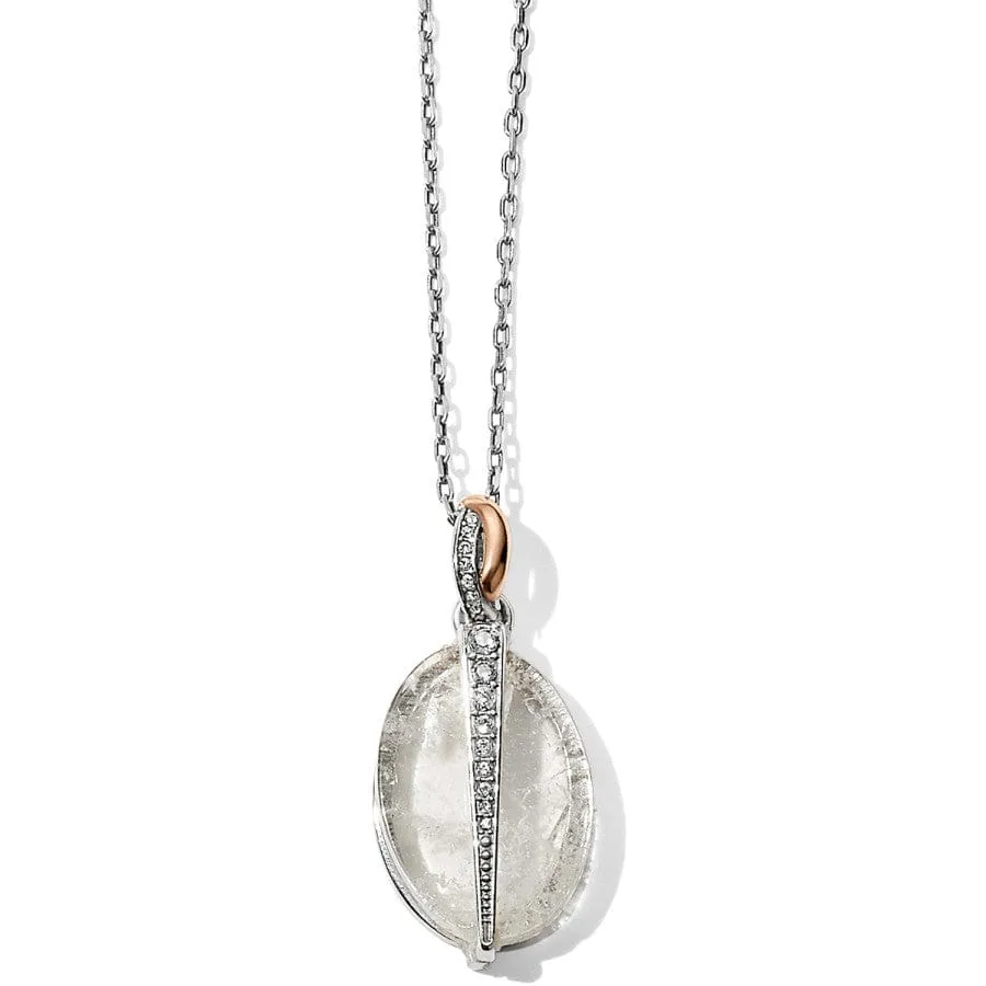 Neptune's Rings Oval Crystal Reversible Short Necklace sold by Brighton