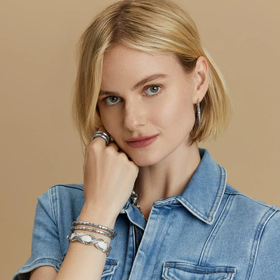 Pebble Slim Hinged Bangle sold by Brighton product image thumbnail 4