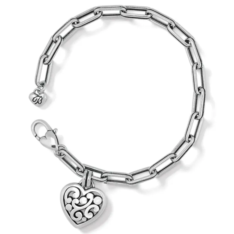 Contempo Heart Link Bracelet sold by Brighton