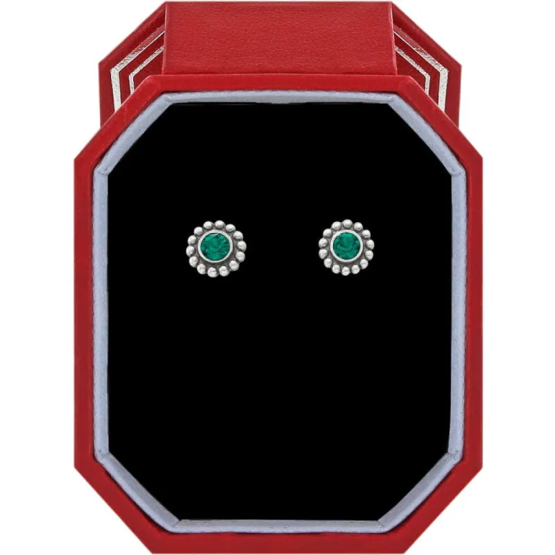 Twinkle Emerald Mini Post Earrings Gift Box sold by Brighton