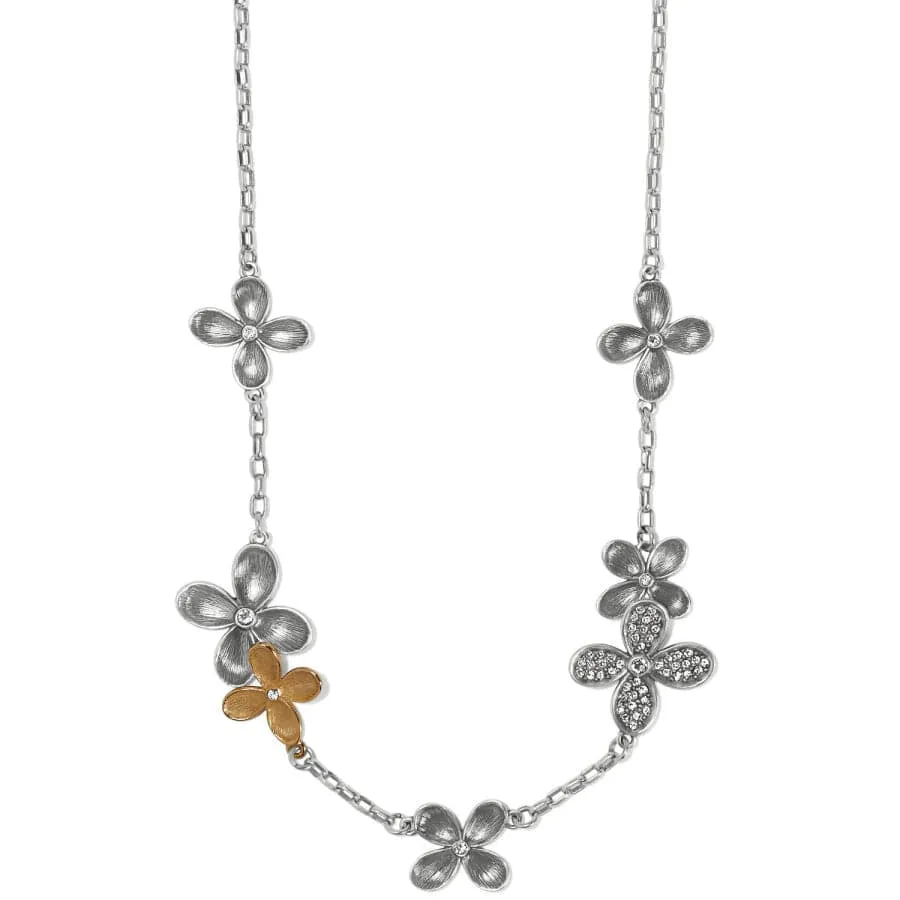 Everbloom Petals Two Tone Necklace sold by Brighton