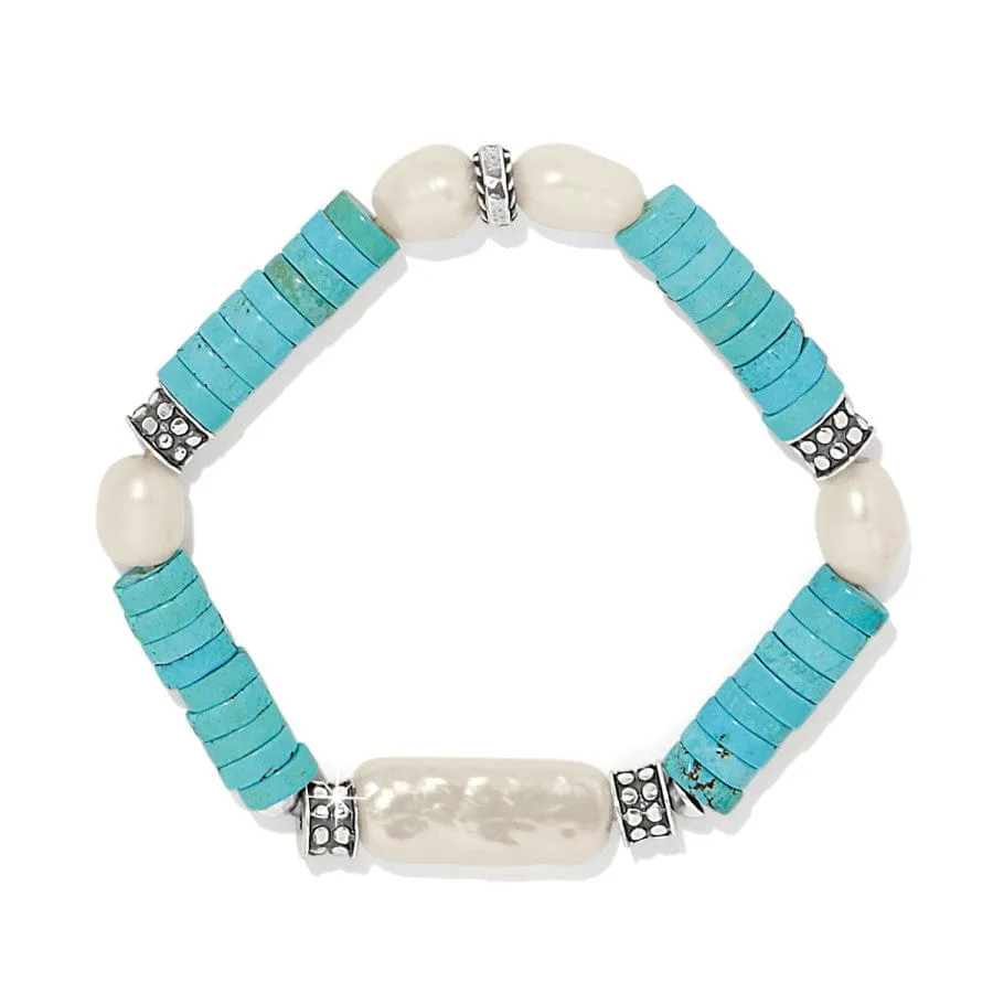 Pebble Pearl Coast Stretch Bracelet sold by Brighton
