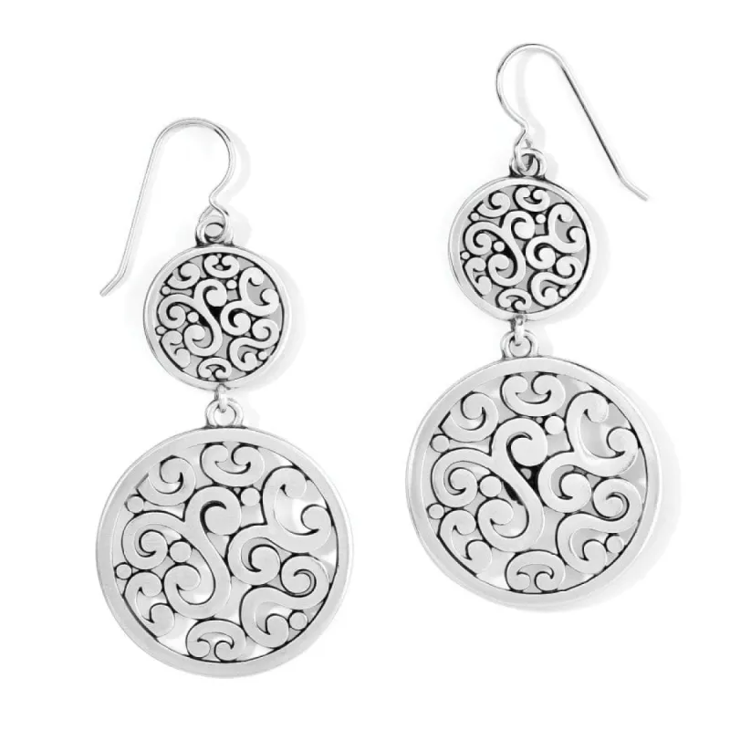 Contempo Medallion Duo French Wire Earrings sold by Brighton