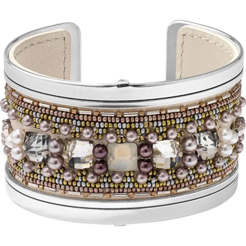 Christo New Delhi-Mandela Wide Cuff  Bracelet Set sold by Brighton