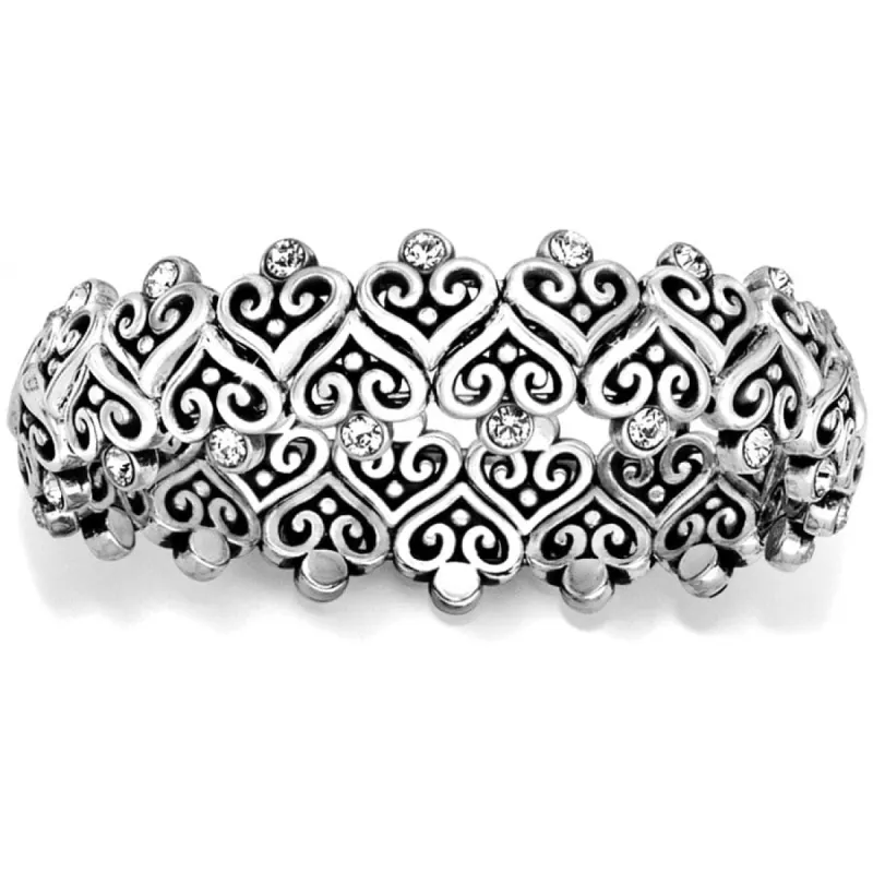 Alcazar Heart Stretch Bracelet sold by Brighton